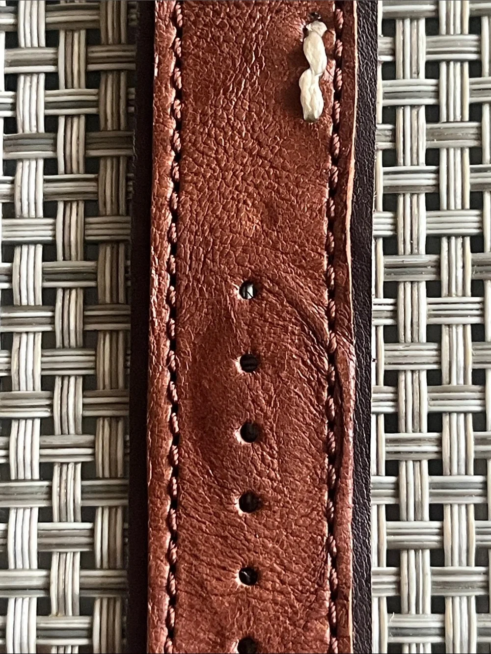 Lucky Brand Silver-Tone Case Watch with Brown Leather Strap